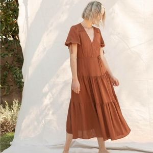 Christy Dawn August Dress in Rust